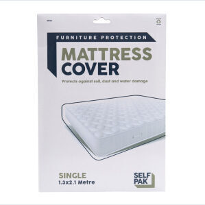 A photo of a Vanguard Mattress cover, available to buy from Vanguard's packing materials.