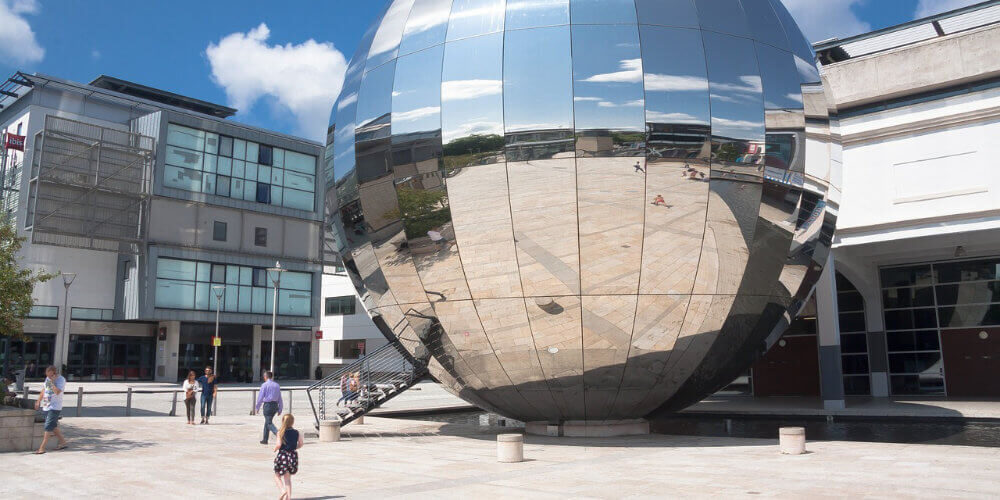 A photo of the planetarium in Bristol, where Vanguard have a self-storage branch.