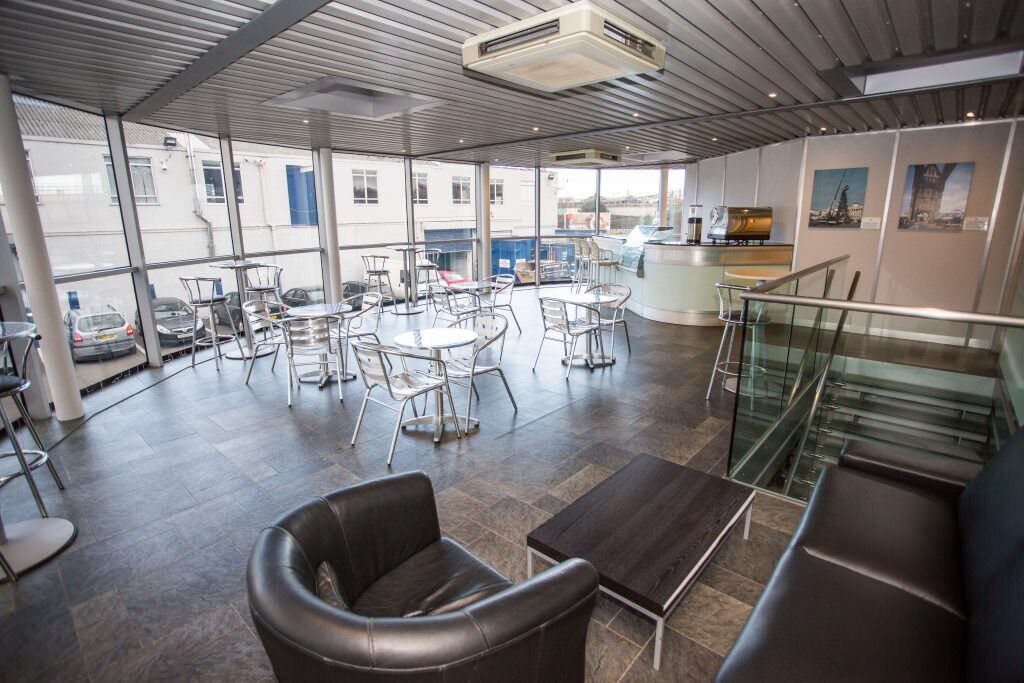 A photo showing the coffee area of one of the Vanguard Self Storage branches.