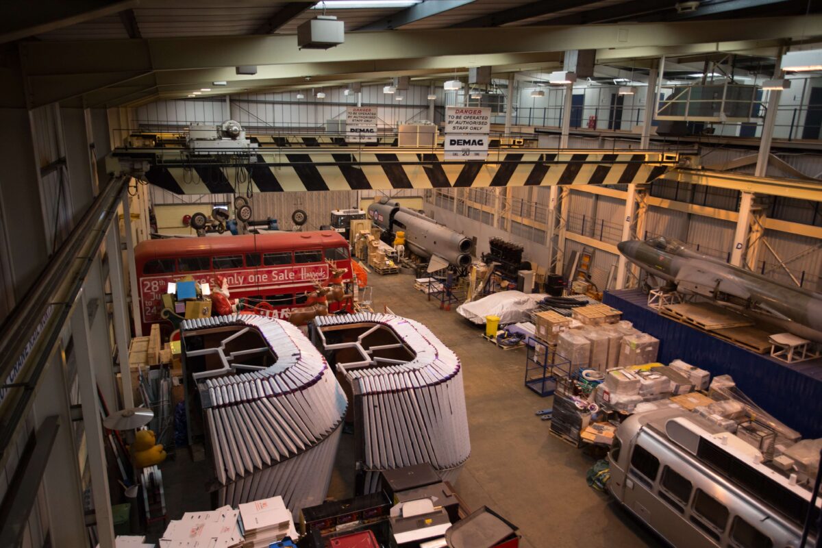 A photo of the inside of Vanguard's warehouse for Heavy Lifting Storage.