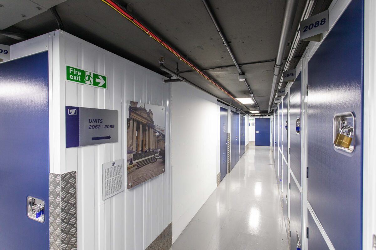 Vanguard Storage Oxford Circus branch, corridor