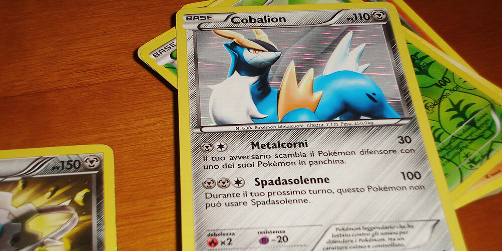 A photo showing rare pokemon card collectibles.