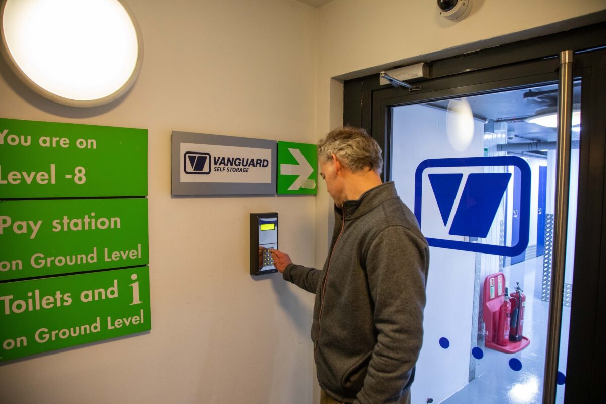 Vanguard Storage Soho lift entrance
