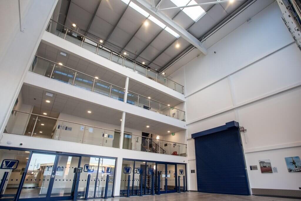 A photo of the interior of the Vanguard self storage branch in Bristol.