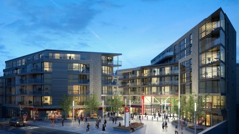 A photo showing a new development as part of the "Help To Buy" scheme.