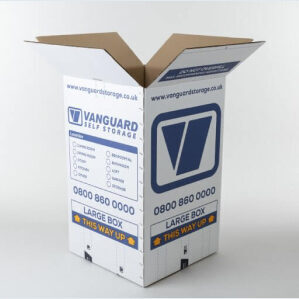 A photo showing a Large box, available for sale from Vanguard's packing materials' section.