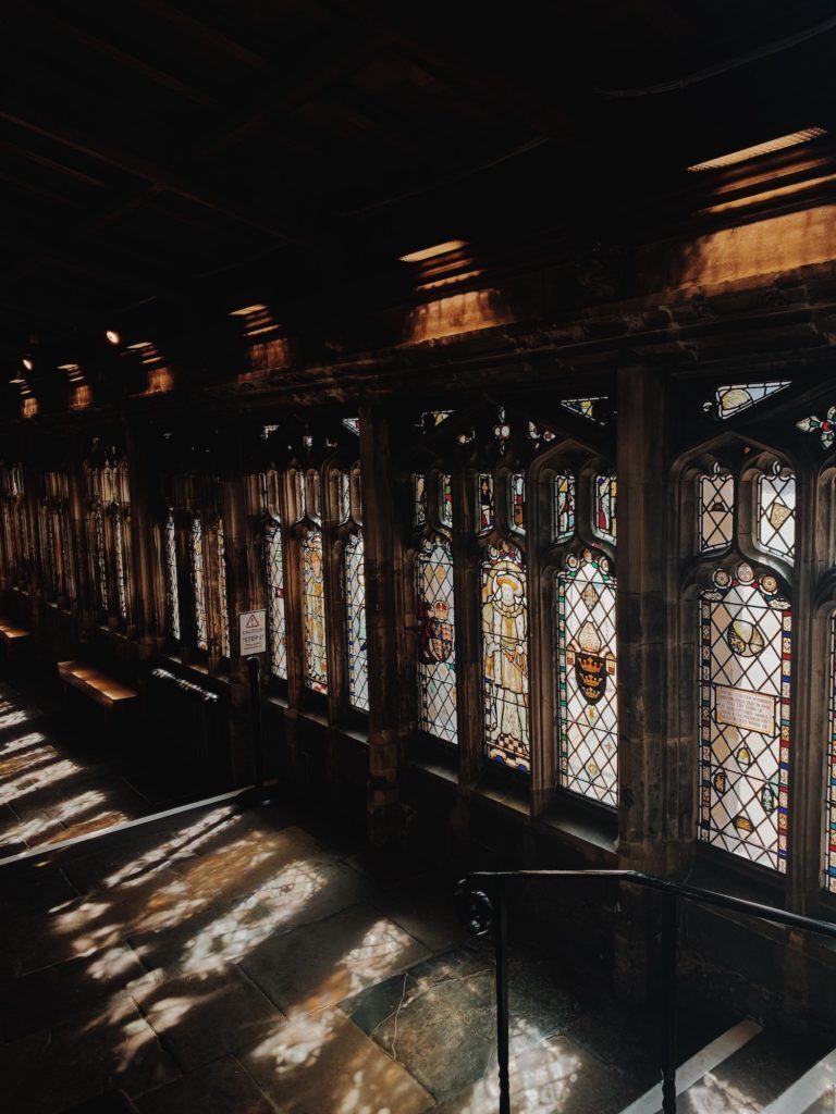 A photo showing the inside of a museum.