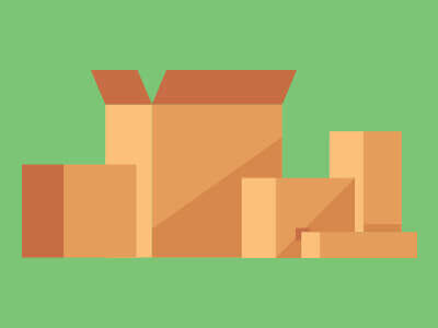 A graphic showing storage boxes for a move.